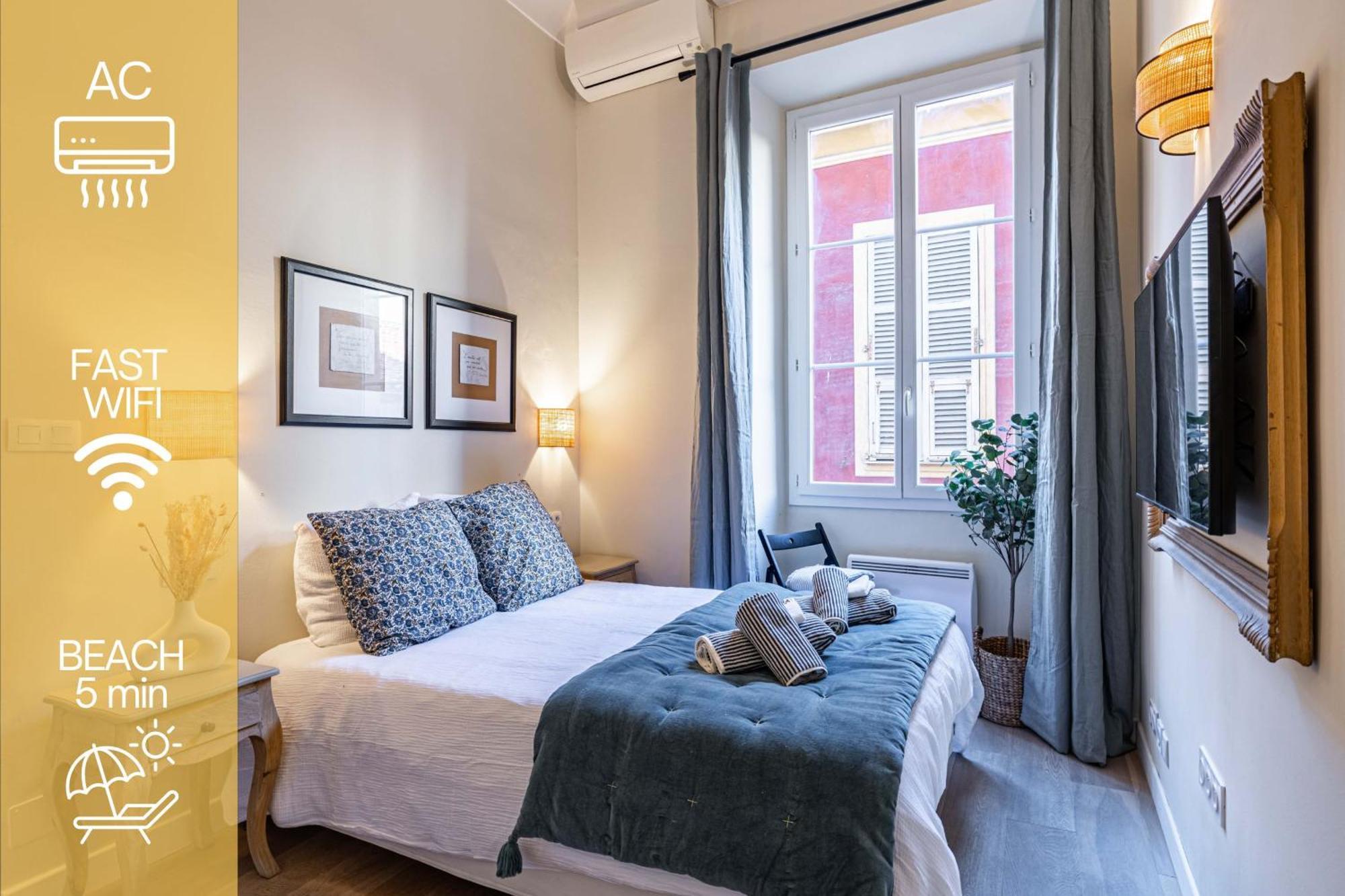 New!Chic Oasis Apt, Heart Of Nice, Family Friendly, Walking To The Beach! Buitenkant foto