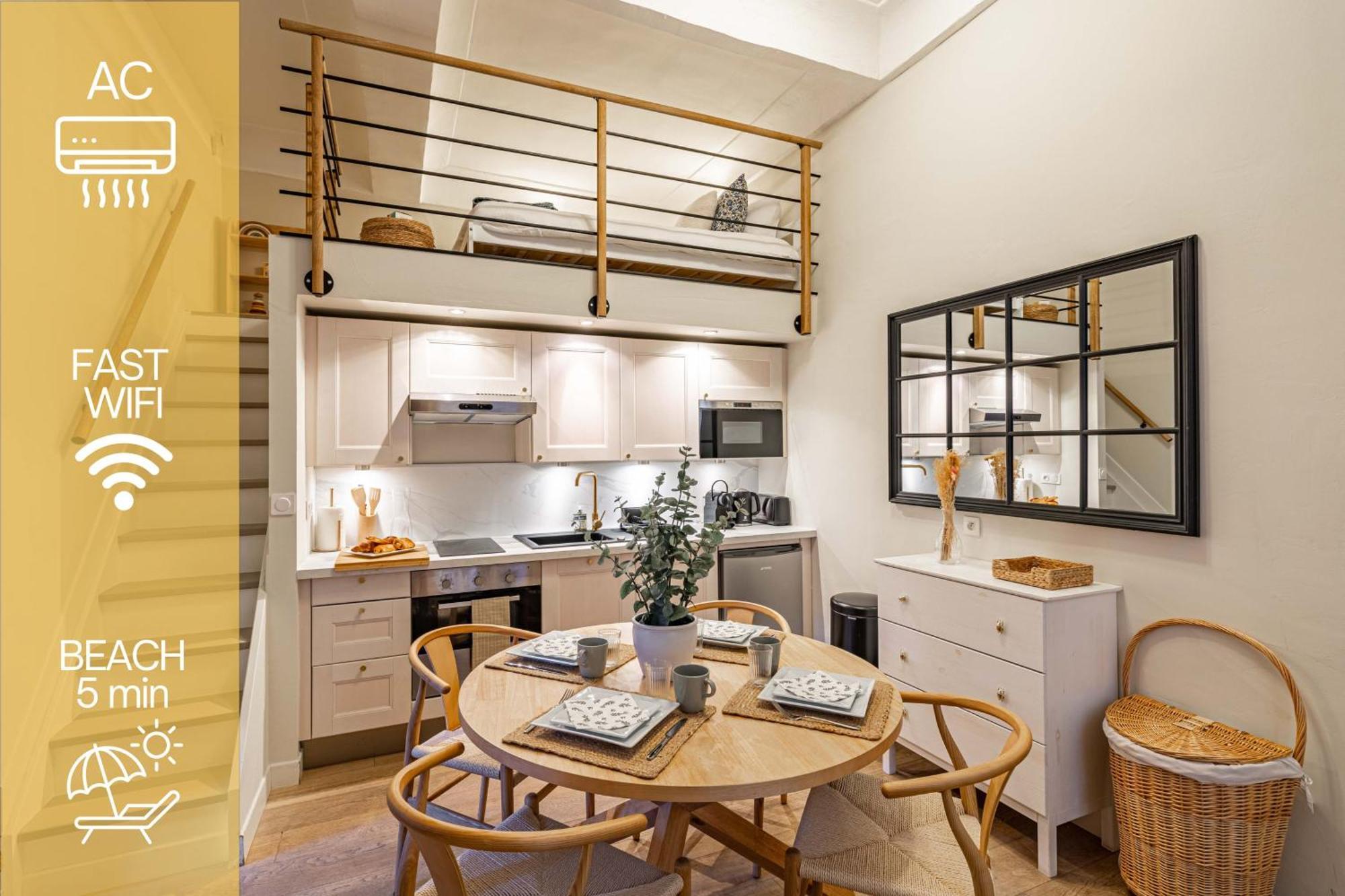 New!Chic Oasis Apt, Heart Of Nice, Family Friendly, Walking To The Beach! Buitenkant foto